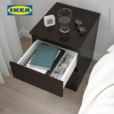 IKEA KULLEN Lemari 2 Laci Hitam Minimalis 35x49 cm