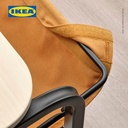 IKEA OLSEROD Meja Samping Serbaguna Antrasit / Kesan Kayu Birch 53x50 cm