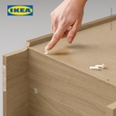 IKEA BILLY Rak Buku Minimalis Efek Kayu Oak Berkualitas 40x28x202 cm