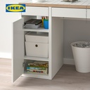 IKEA MICKE Meja Kerja dengan Laci Putih/Antrasit 105x50 cm