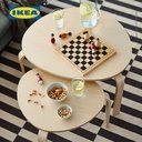 IKEA SVALSTA Meja Tamu Bersusun Serbaguna Hitam Set Isi 2 pcs