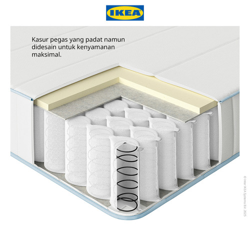 IKEA BRUKSVARA Kasur Kantong Pegas Kepadatan Tambahan 120x200 cm