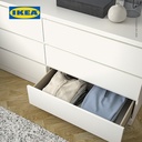 IKEA MALM Lemari 6 Laci Putih Minimalis 160x78 cm