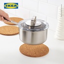 IKEA HEAT Alas Tatakan Panci Bahan Gabus 19cm Set Isi 3pcs