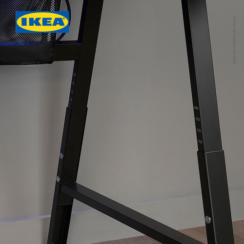 IKEA UTESPELARE Meja Gaming / Kerja Minimalis Hitam 160x80 cm