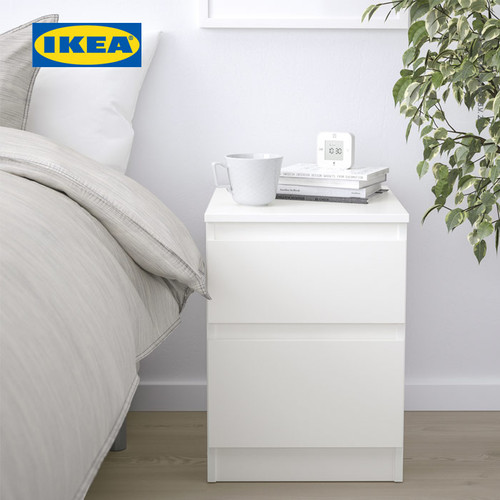 IKEA KULLEN Lemari 2 Laci Putih Minimalis 35x49 cm