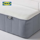 IKEA VESTEROY Kasur Kantong Pegas Tipe Keras Biru Muda 90x200cm