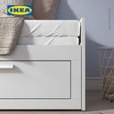 IKEA BRIMNES Rangka Tempat Tidur / Dipan Dengan 2 Laci Putih 80x200cm