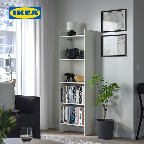 IKEA BAGGEBO Rak Buku Putih 50x25x160 cm