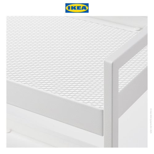 IKEA NISSAFORS Rak Troli Serbaguna Putih 51x30x83cm