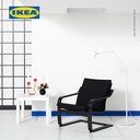 IKEA POANG Kursi Berlengan Sandaran Rendah Untuk Santai Vissle Hitam