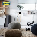 IKEA SANDARED Tempat Duduk Pouffle / Beanbag Minimalis Serbaguna Abu-abu