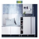 IKEA MACKAPAR Kabinet / Penyimpanan Tempat Sepatu Putih Minimalis 80x35x102cm