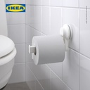IKEA TISKEN Tempat Tisu Toilet Tempel Dengan Plastik Hisap Putih