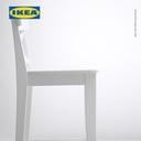 IKEA INGOLF Kursi Bar Minimalis Dengan Sandaran Putih 63cm