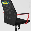 IKEA HUVUDSPELARE Kursi Kantor Gaming Minimalis Hitam
