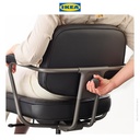 IKEA ALEFJALL Kursi Kantor / Belajar Ergonomis Dapat DIputar Hitam