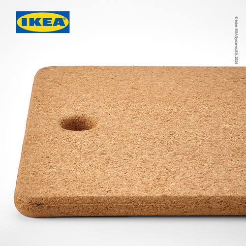 IKEA HEAT Alas Panci Bahan Gabus 23x17cm Isi 2pcs
