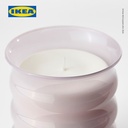 IKEA LUGNARE Lilin Beraroma Melati/Merah Muda Tahan 50 Jam