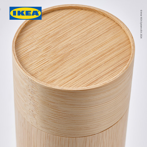 IKEA RODMULLE Kaleng Penyimpanan Kopi / Teh Dengan Sendok