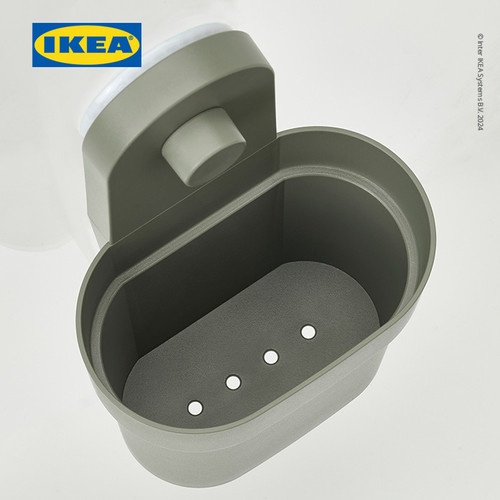IKEA OBONAS Wadah Penyimpanan Dengan Plastik Hisap Serbaguna