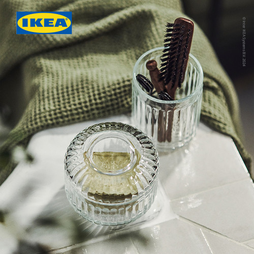 IKEA SILVTJARN Wadah Penyimpanan Bahan Kaca Serbaguna