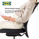 IKEA FLINTAN Kursi Kerja Kantor dapat Diputar Hitam