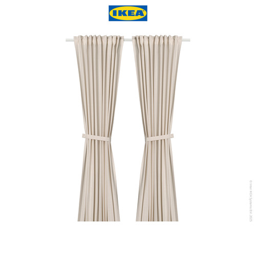 IKEA LENDA Gorden Minimalis Putih Pudar 140x250cm 1 Pasang