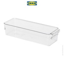 IKEA KLIPPKAKTUS Kotak Penyimpanan Serbaguna Untuk Kulkas Transparan 32x10x8cm