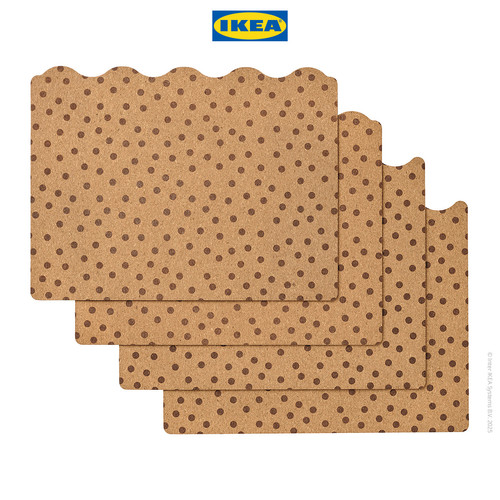 IKEA SOLABBORRE Alas Piring Bahan Gabus 42x32cm