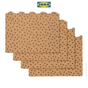 IKEA SOLABBORRE Alas Piring Bahan Gabus 42x32cm