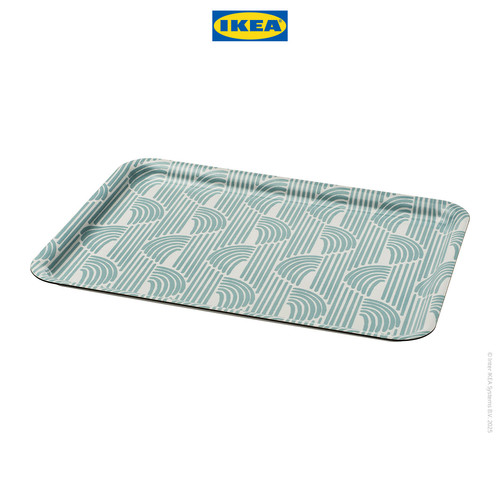 IKEA SLOJSTJART Baki Serbaguna Biru/Berpola 28x37cm