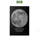 IKEA PJATTERYD Poster Pajangan Gambar Cahaya Bulan 50x70cm