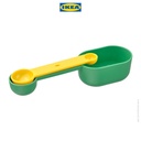 IKEA UPPFYLLD Sendok Takar / Cangkir Ukur Hijau/Kuning Set Isi 2pcs