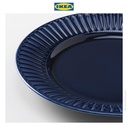 IKEA STRIMMIG Piring Minimalis Biru 27cm Isi 4pcs