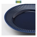 IKEA STRIMMIG Piring Kecil Minimalis Biru 21cm Isi 4pcs