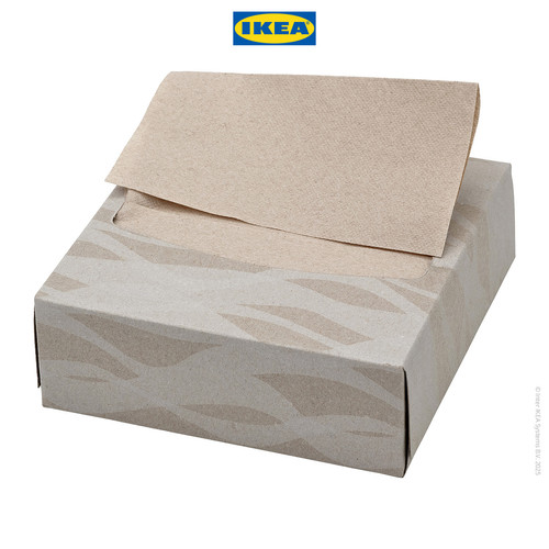 IKEA KRUSTISTEL Tissue / Serbet Kertas Krem Muda 16x32cm Isi 100pcs