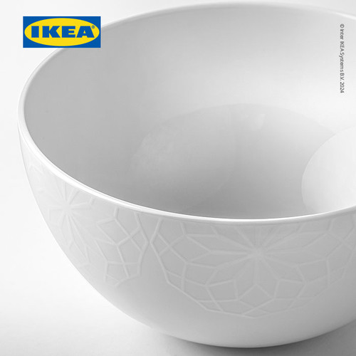 IKEA GOKVALLA Mangkuk Makan Putih 21cm