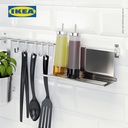 IKEA KUNGSFORS Rel Dinding Dengan 5 Kait Dan Stand Tablet 56cm