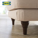 IKEA ESSEBODA Bangku Kaki Minimalis KNABACK Krem Muda/Cokelat