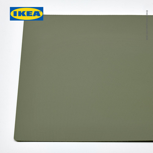 IKEA UTSADD Alas Piring Untuk Mangkuk Makan Abu-Abu/Hijau 33x50cm