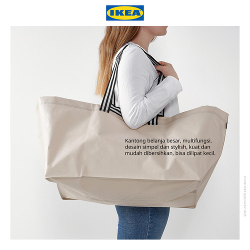 IKEA GORSNYGG Kantong Belanja Kapasitas Medium 57x37x39 cm/71L