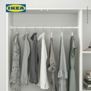 IKEA KLEPPSTAD Lemari Pakaian 3 Pintu Putih 117x176 cm