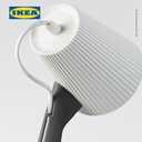 IKEA SVALLET Lampu Meja Kerja Warna Abu-Abu/Putih