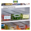 IKEA KLIPPKAKTUS Kotak Penyimpanan Serbaguna Untuk Kulkas Transparan 32x10x8cm