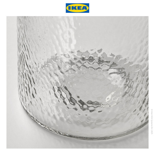 IKEA KONSTFULL Vas Bunga Minimalis Bahan Kaca Berpola 26cm