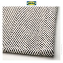 IKEA SILVERARV Alas Piring Krem/Biru 35x45cm