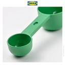 IKEA UPPFYLLD Sendok Takar / Cangkir Ukur Hijau/Kuning Set Isi 2pcs