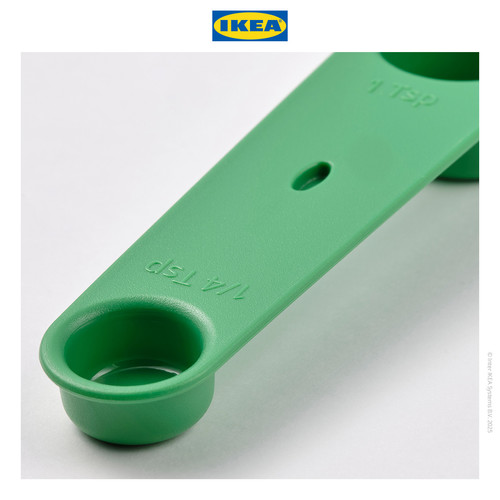 IKEA UPPFYLLD Sendok Takar / Cangkir Ukur Putih/Hijau Set Isi 2pcs