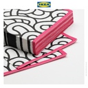 IKEA SOTRONN Tissue / Serbet Kertas Berpola Hitam Merah Muda 33x33cm Isi 30pcs